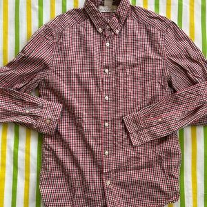 LOGG of H&M Red and Black Checkered Men's Shirt
